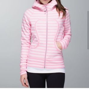 Lululemon striped scuba hoodie size 10